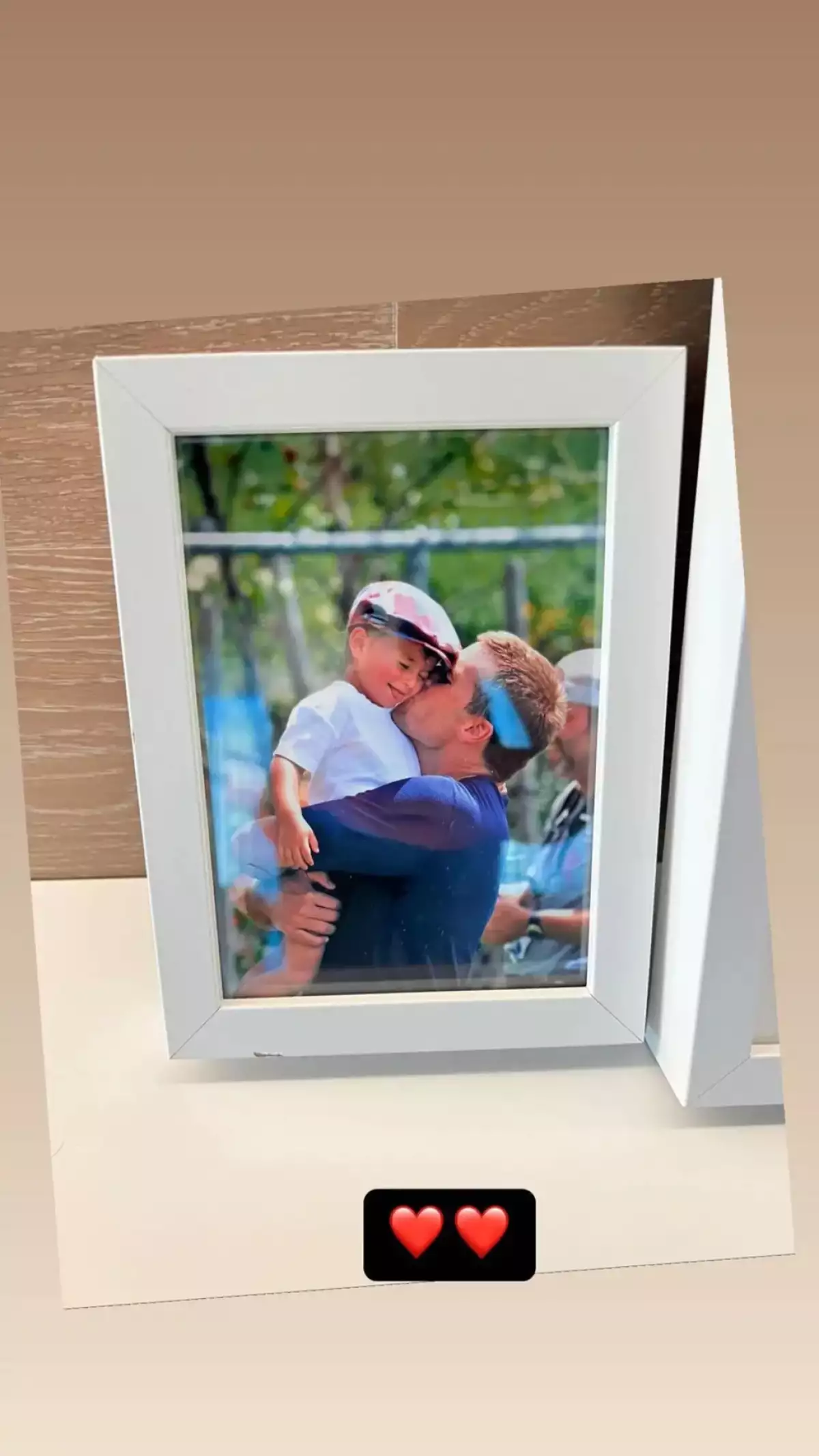 Benjamin y Tom Brady