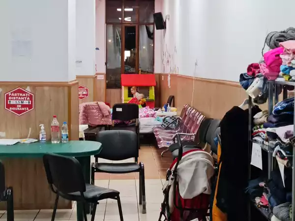 Refugiados en la frontera con Moldova