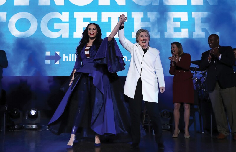 Hillary Clinton, Katy Perry