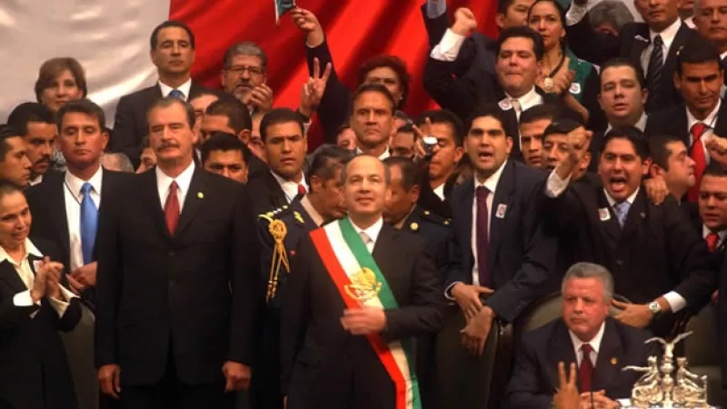 toma de protesta de Calderón