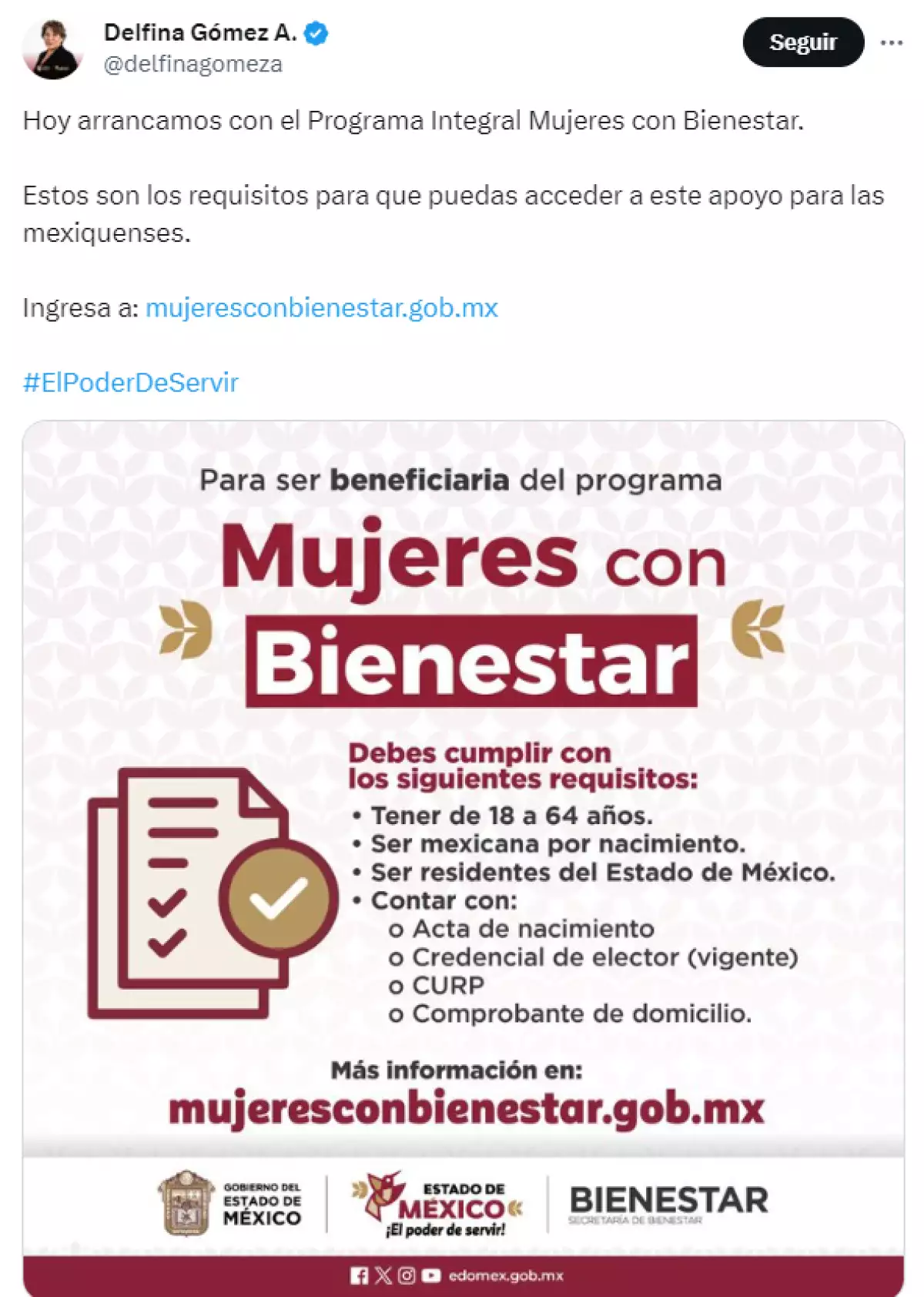 Programa Mujeres Con Bienestar