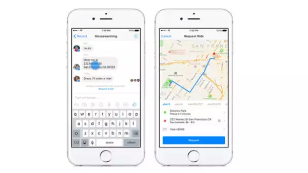 Ahora sin necesidad de instalar la App de Uber, podrás pedir tu transporte desde Facebook Messenger, sin salirte de la aplicación.