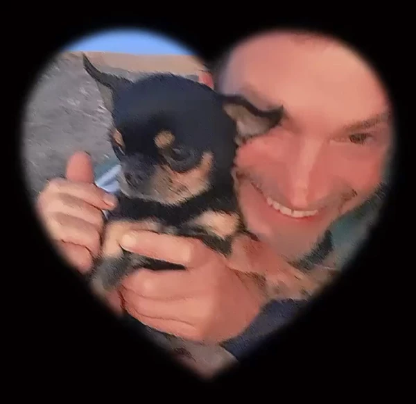 Guillermo Pfening y 4, el perro de Belinda