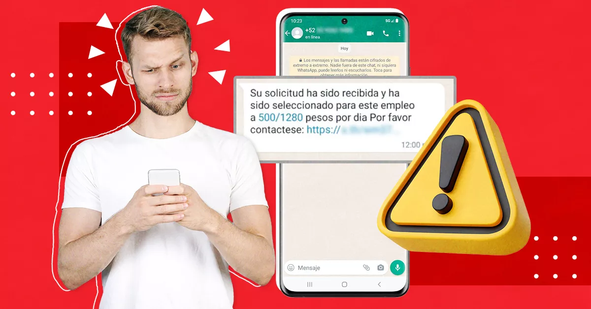 estafa WhatsApp trabajo