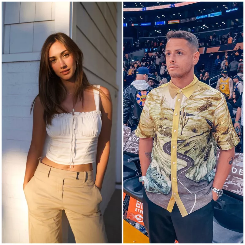 Nicole McPherson y Javier 'Chicharito' Hernández