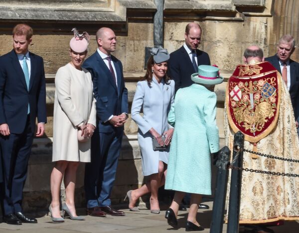 The Royal Family Attend Easter Service At St George's Chapel, Windsor