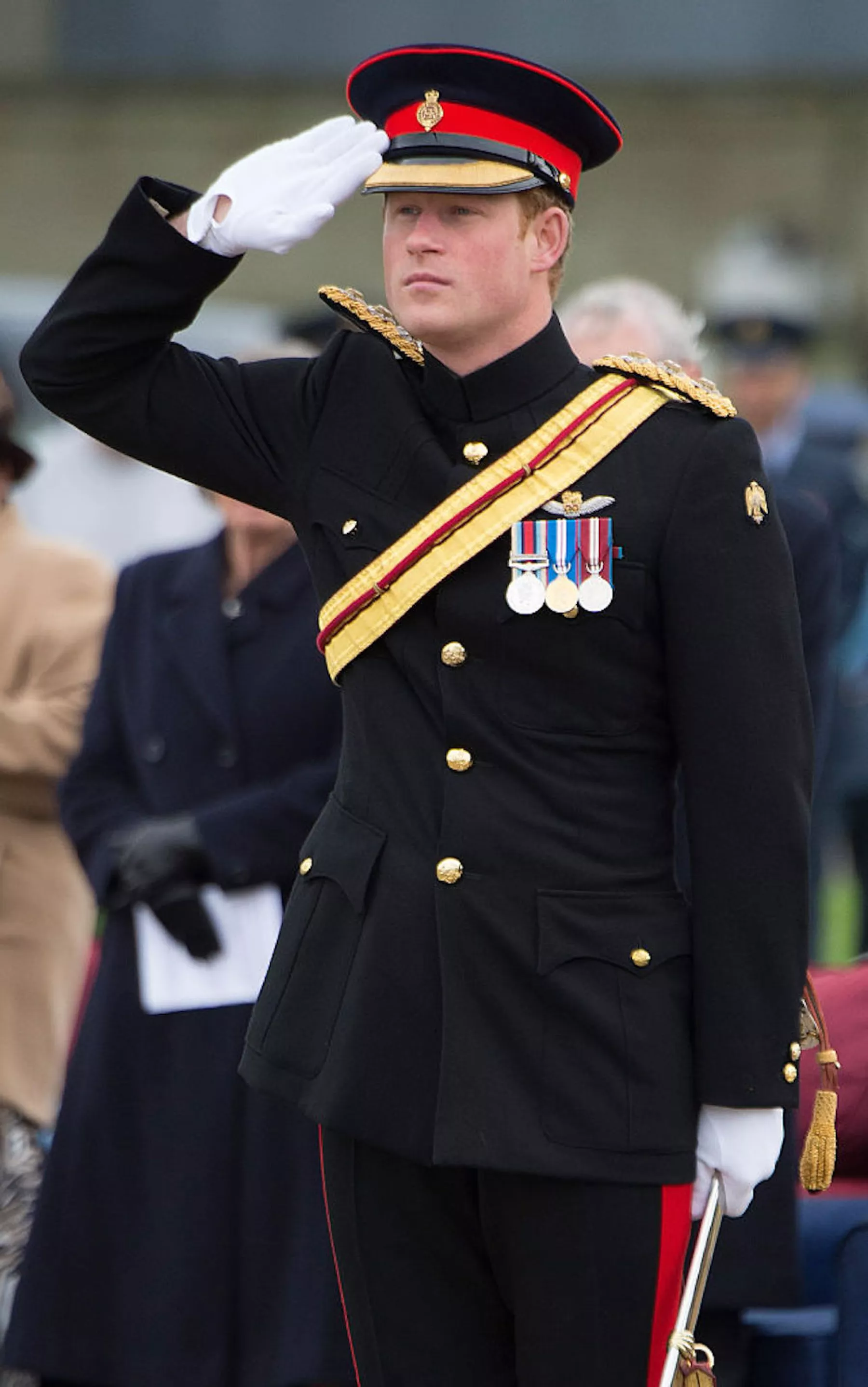 Prince Harry Presents No 26 Squadron RAF Regiment With A New Standard