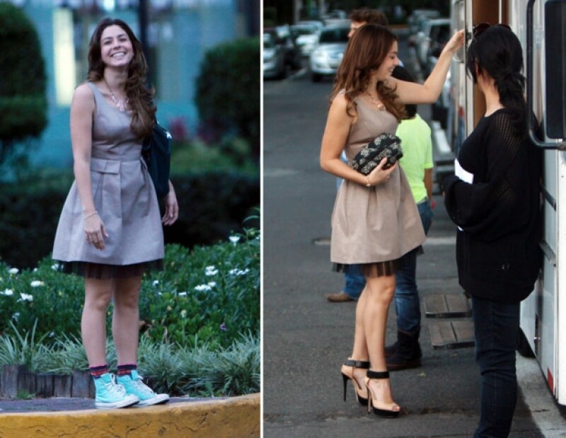 Los actores vivieron un momento “paparazzi” en la ciudad de México mientras grababan escenas de la telenovela “Por siempre mi amor”.