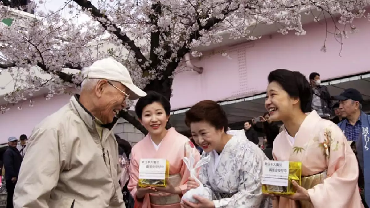 Japón - cerezos - a un mes del terremoto