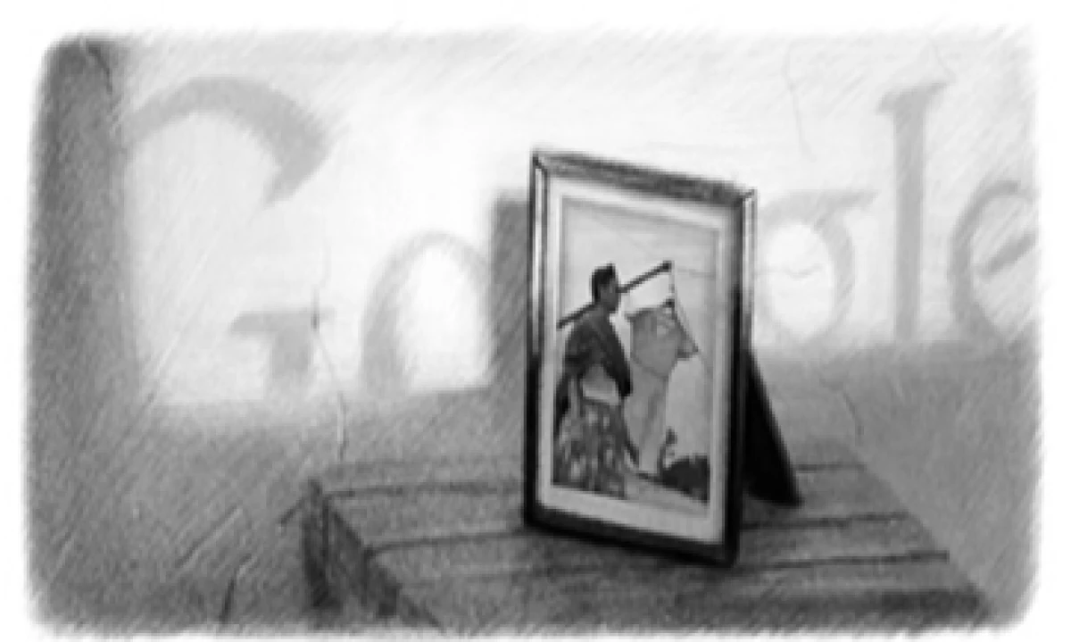 El doodle de Google muestra a la pintora Frida Kahlo en una azotea. (Foto tomada de Google.com)