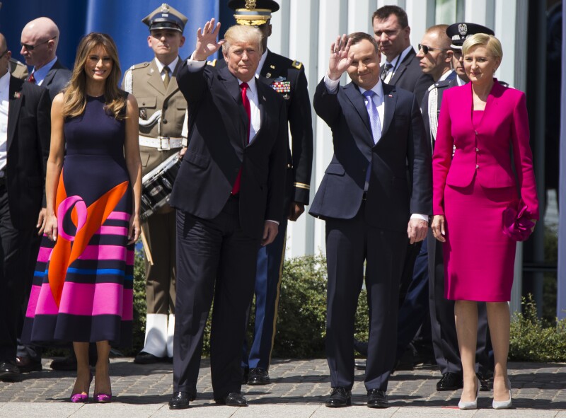 Visita oficial de E.U. en Polonia, Varsovia.