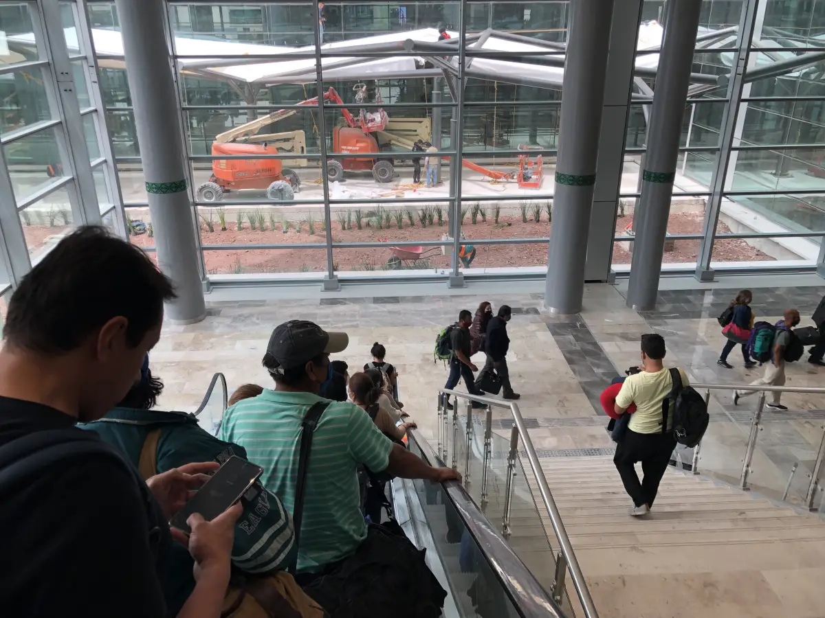 Llegada al AIFA en vuelo desde Cancún