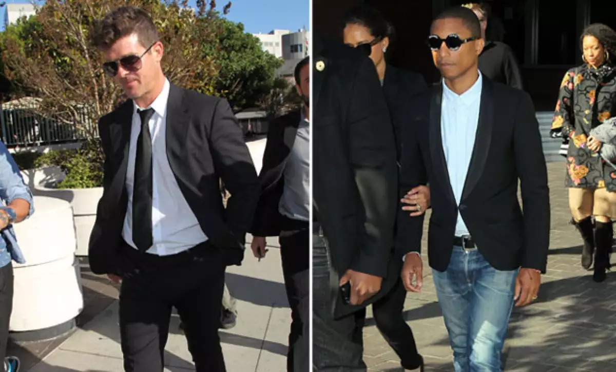 Los cantantes perdieron la demanda por 7 MDD contra la familia de Marvin Gaye, quienes aseguran que la canción, que fue un hit en 2013, es idéntica al tema ‘Got to give it up’ del fallecido artista.