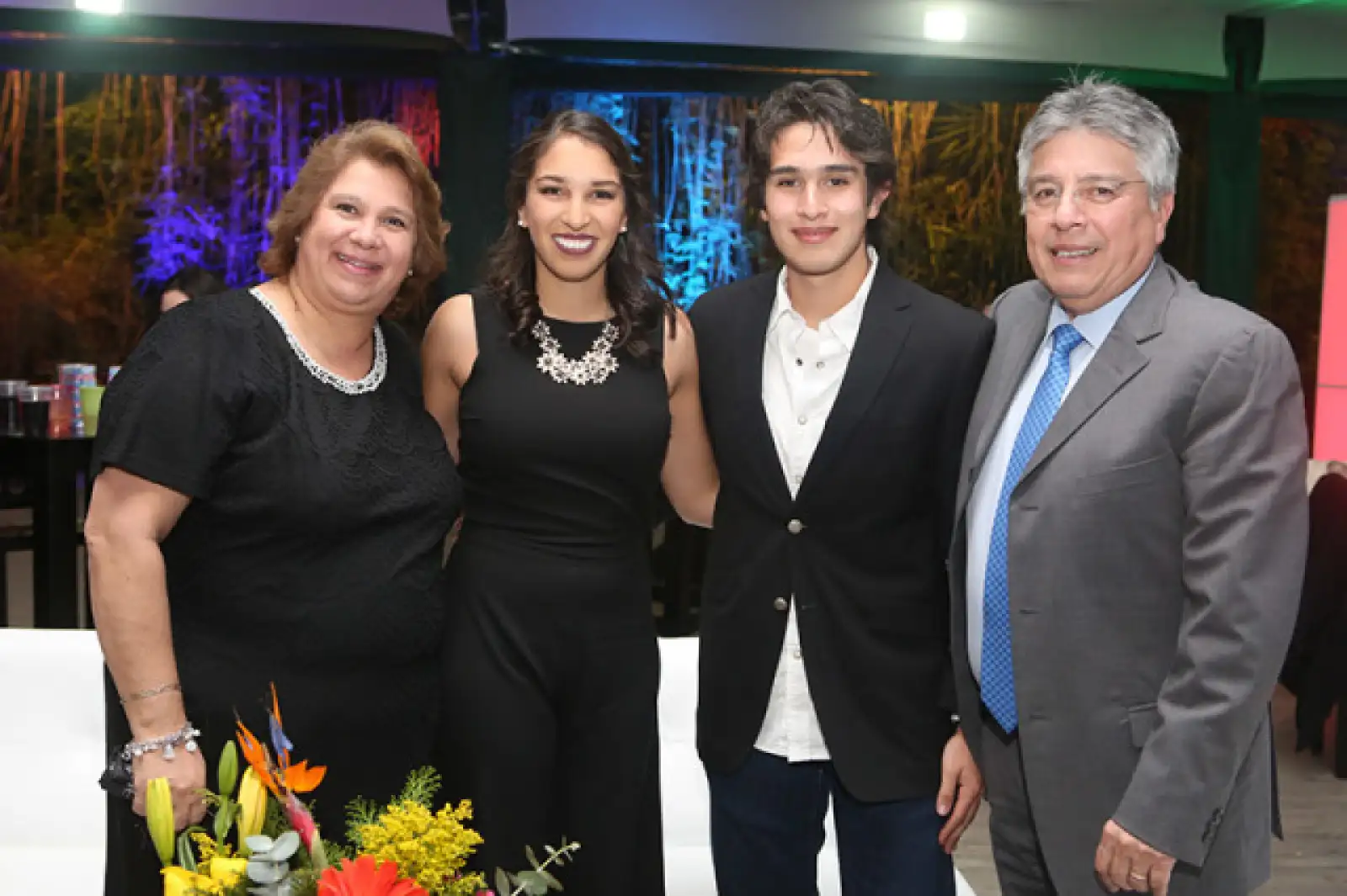 Esperanza Cordón, María Hoyos, Xavier Hoyos y Javier Hoyos