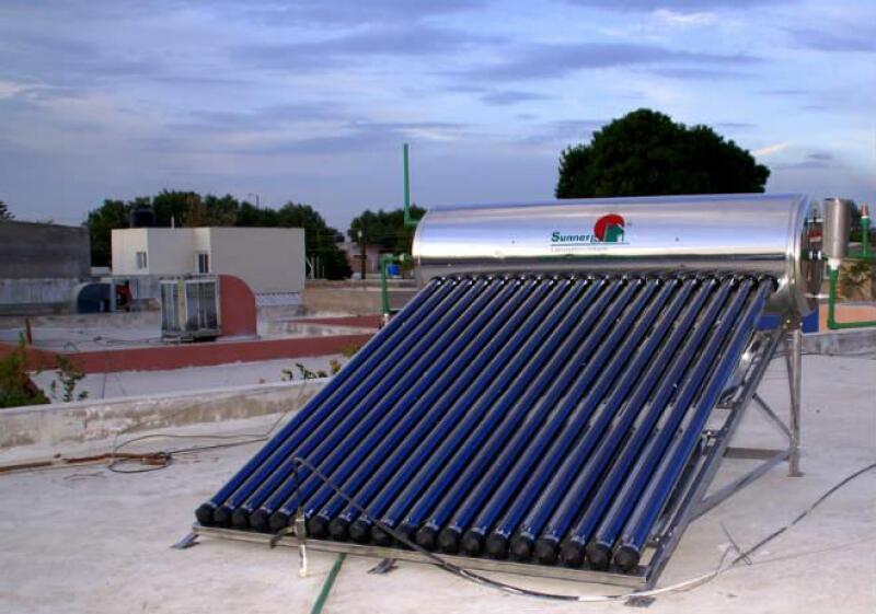 Vivienda calentador solar