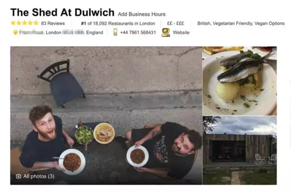 Screenshot TripAdvisor