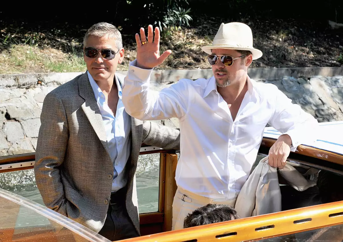 Brad Pitt y George Clooney.