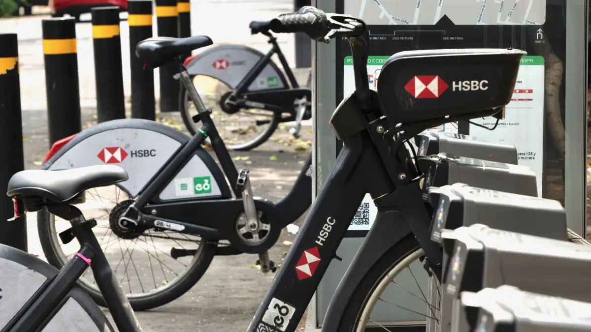 Estación de Ecobici en CDMX.