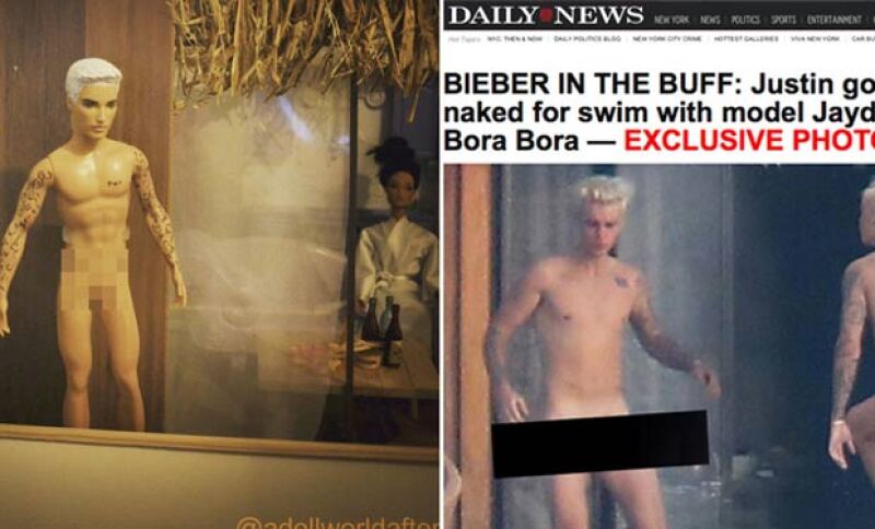 Las fotos tomadas del cantante sin ropa circularon por la red causando miles de comentarios y memes.