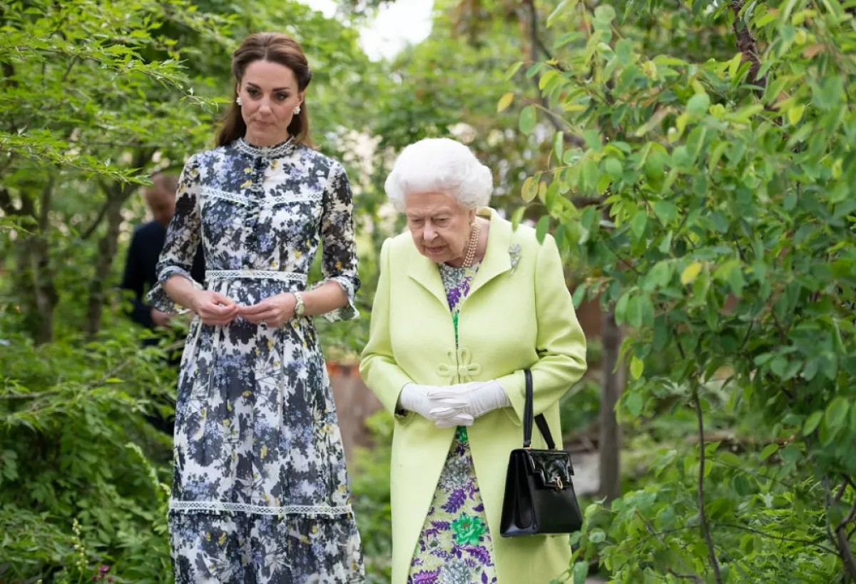 Kate Middleton y la reina Isabel II