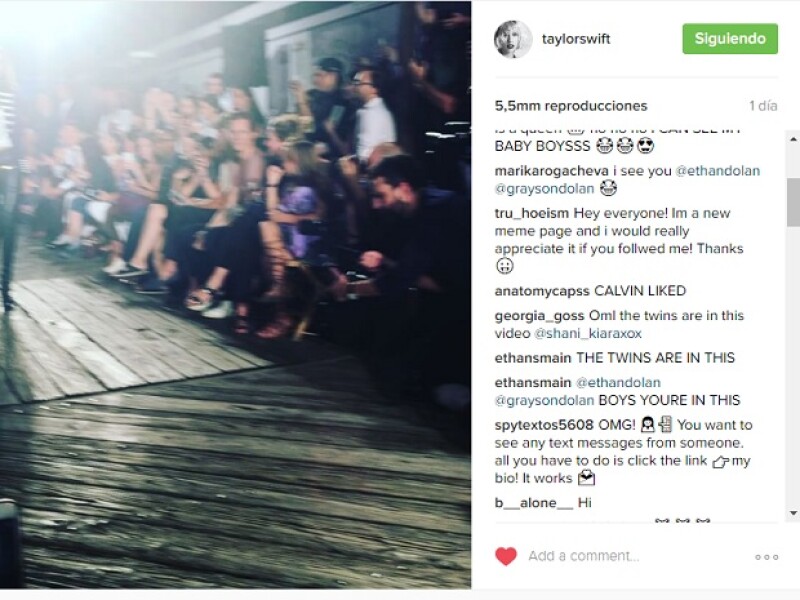 Según los followers de la ex pareja, Calvin le dio like al video donde Taylor canta la polémica canción.