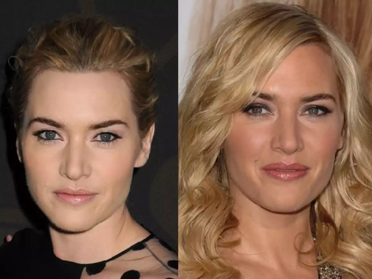 Kate Winslet se ve muy diferente.