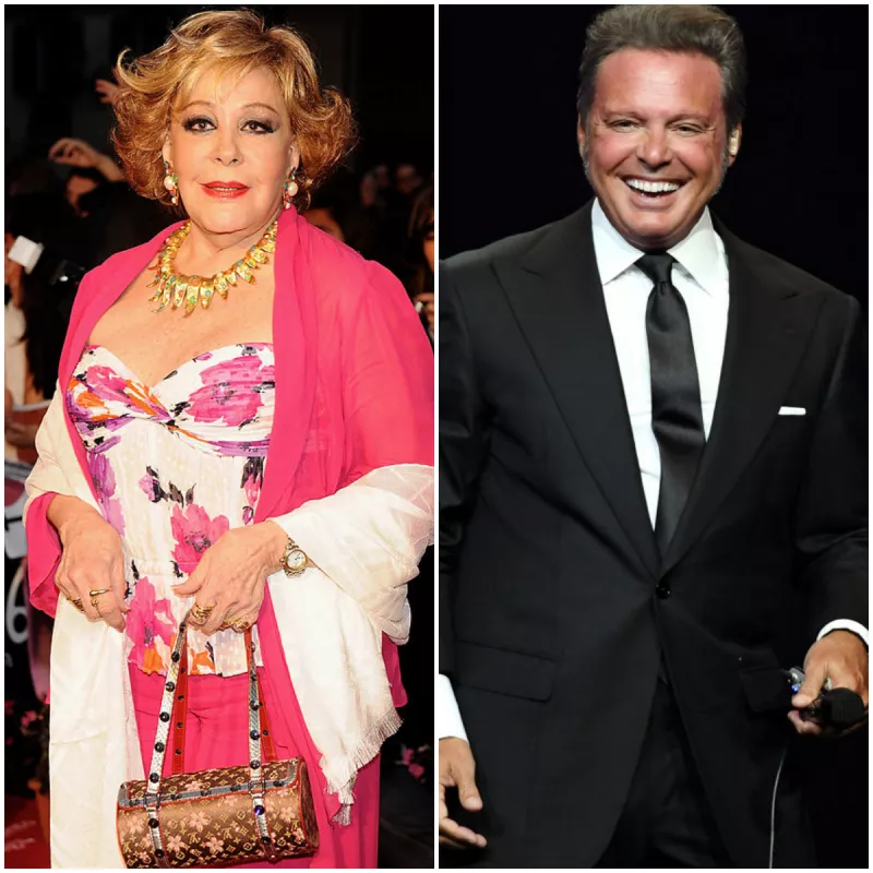 Silvia Pinal y Luis Miguel