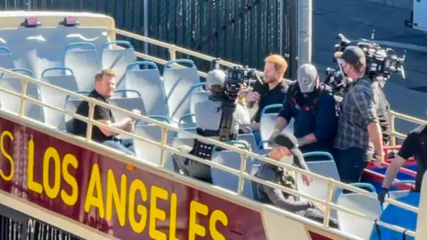 EXC Prince Harry, James Corden