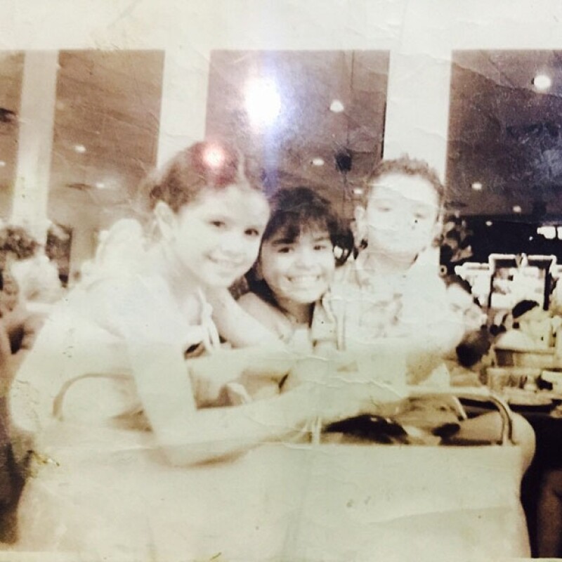 Selena compartió con sus fans esta página del pasado de su vida.