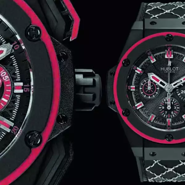 Este reloj fue presentado la semana pasada, dentro de la exhibición de nuevos relojes de Hublot. Tiene interior de titanio, diámetro de 40 mm y resistencia al agua por 15 metros.
