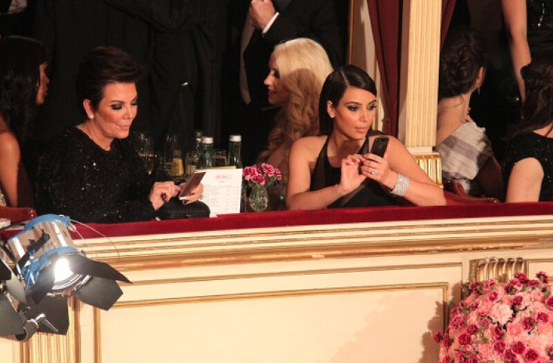 Kim estuvo muy seria durante la velada.