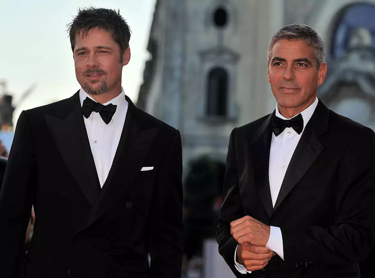 Brad Pitt y George Clooney.