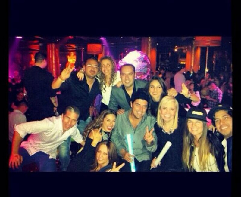 El grupo que viajó a Las Vegas el fin de semana pasado para ver a Bruno Mars.