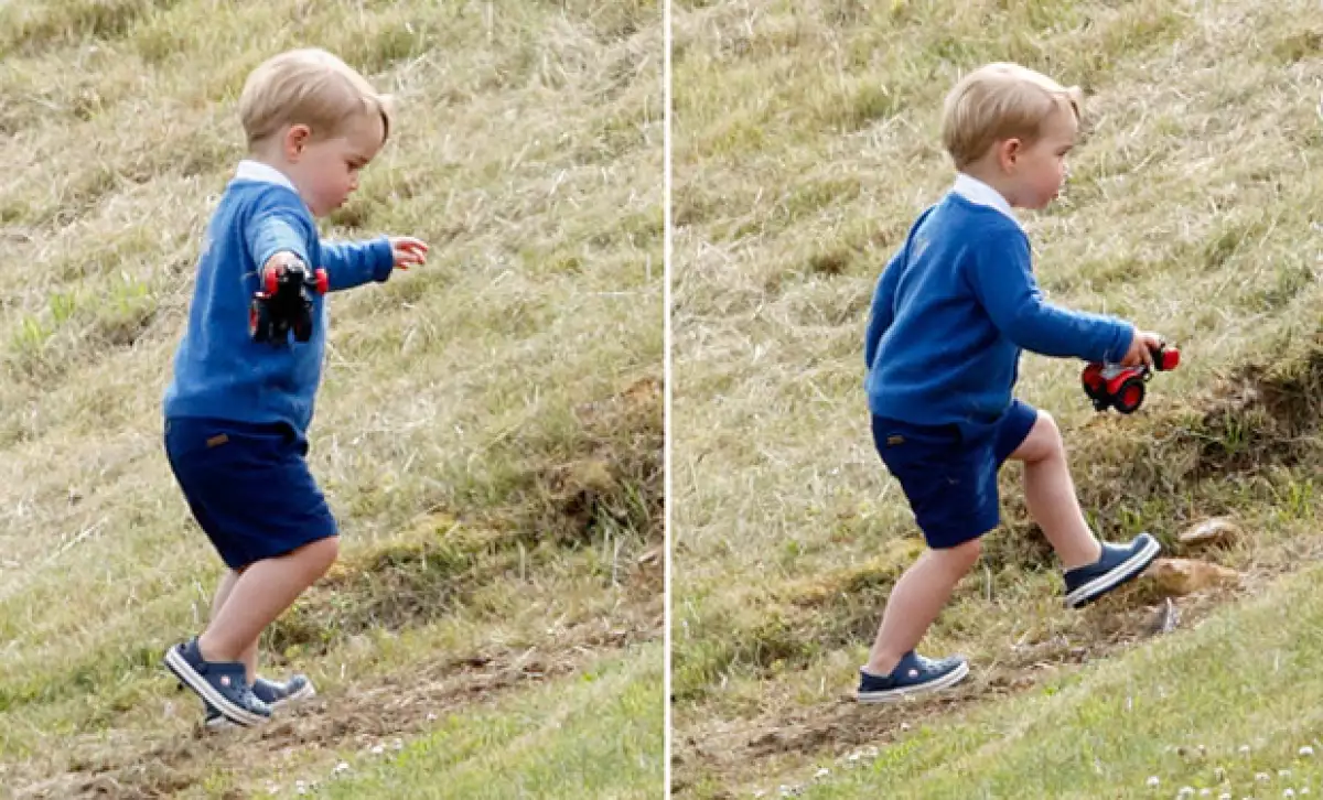 Tras ser captado jugando en una pequeña ladera durante un partido de polo, el hijo de Kate Middleton nuevamente volvió a causar el “Toque de Midas” con su outfit.