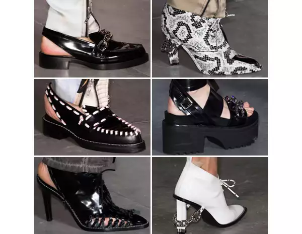 Zapatos de la colección SS16.