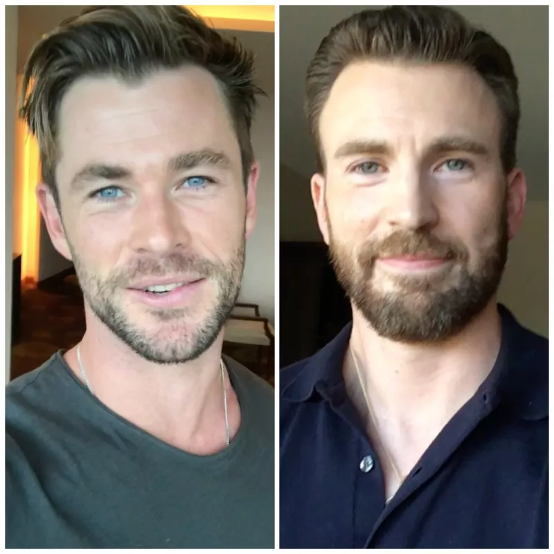 Chris Hemsworth a Chris Evans 