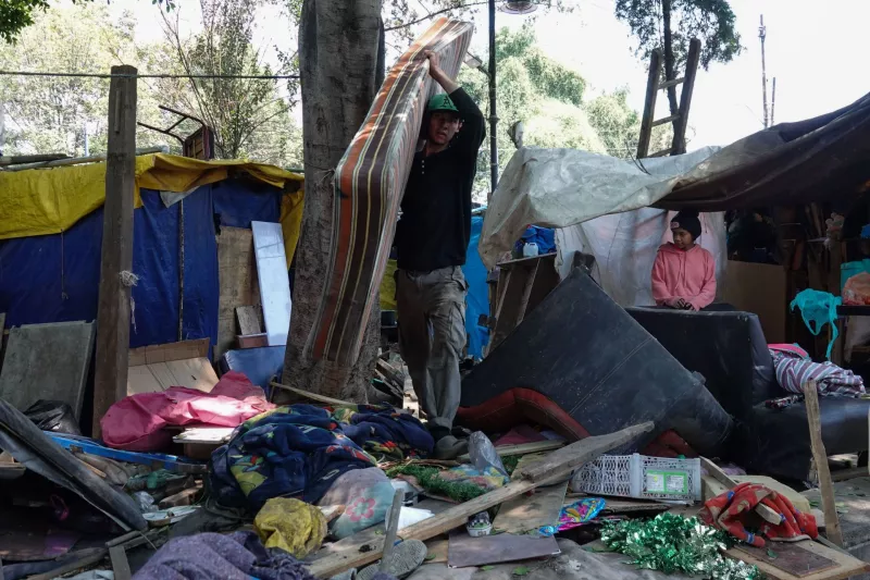 campamento migrante
