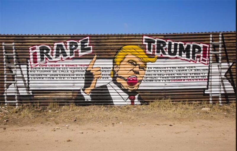 Este fue el famoso mural que pintaron en Tijuana.