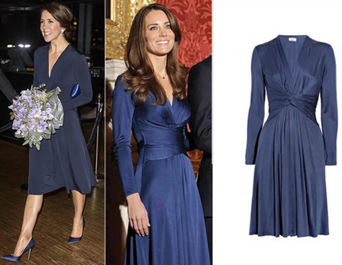 La realeza también repite los looks.Así se vio en el “Día Mundial del Cáncer” donde la esposa del príncipe Federico de Dinamarca repitió el conjunto que su amiga Kate Middleton había usado previamente
