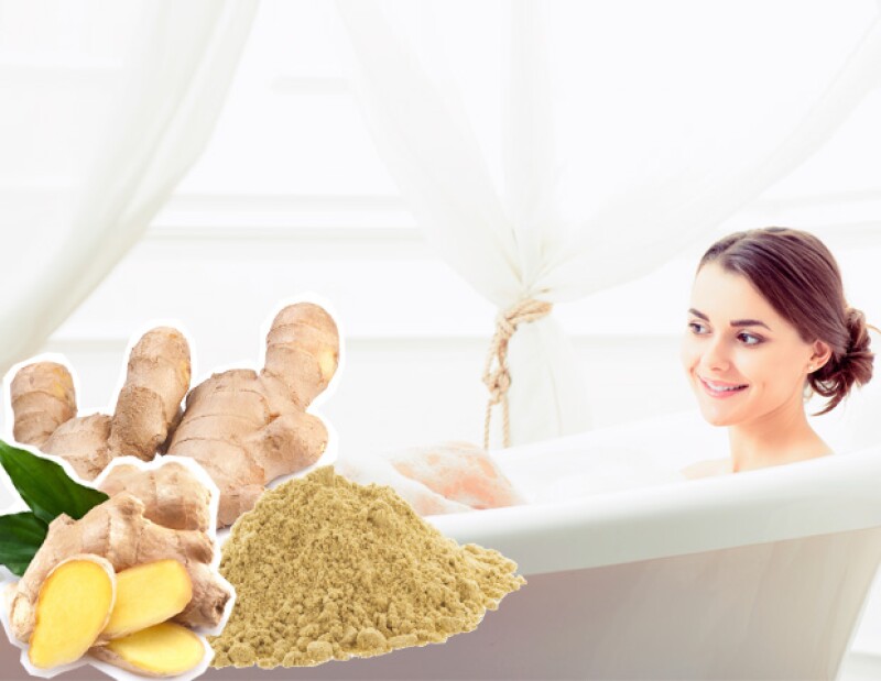 El baño con jengibre te va a ayudar si tienes gripa.