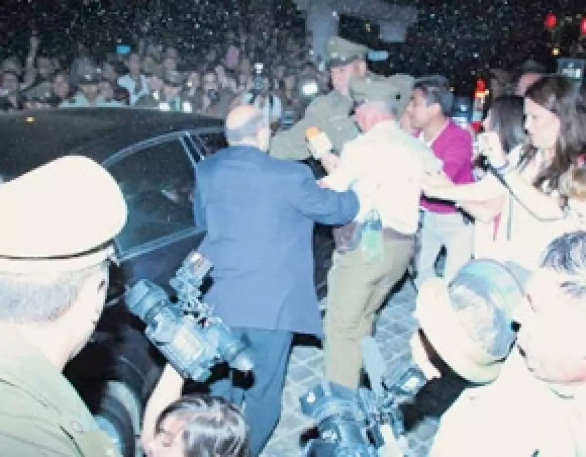 Consecuencia del tumulto hubo heridos.