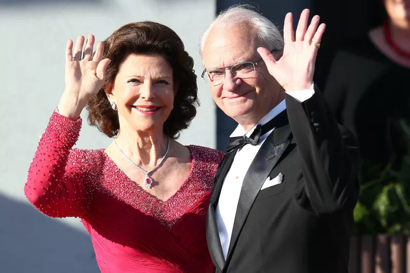 King Carl XVI Gustaf & Queen Silvia Of Sweden Host A Private Dinner Ahead Of The Wedding Of Princess Madeleine & Christopher O'Neill - Outside Arrivals