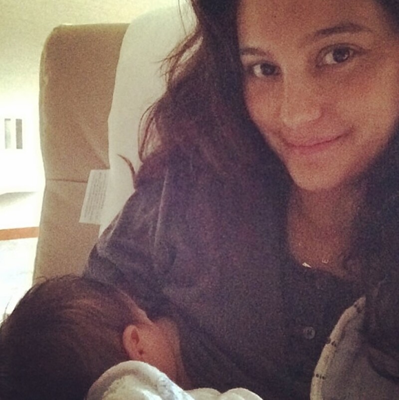 Emma Heming-Willis con su pequeña Evelyn.
