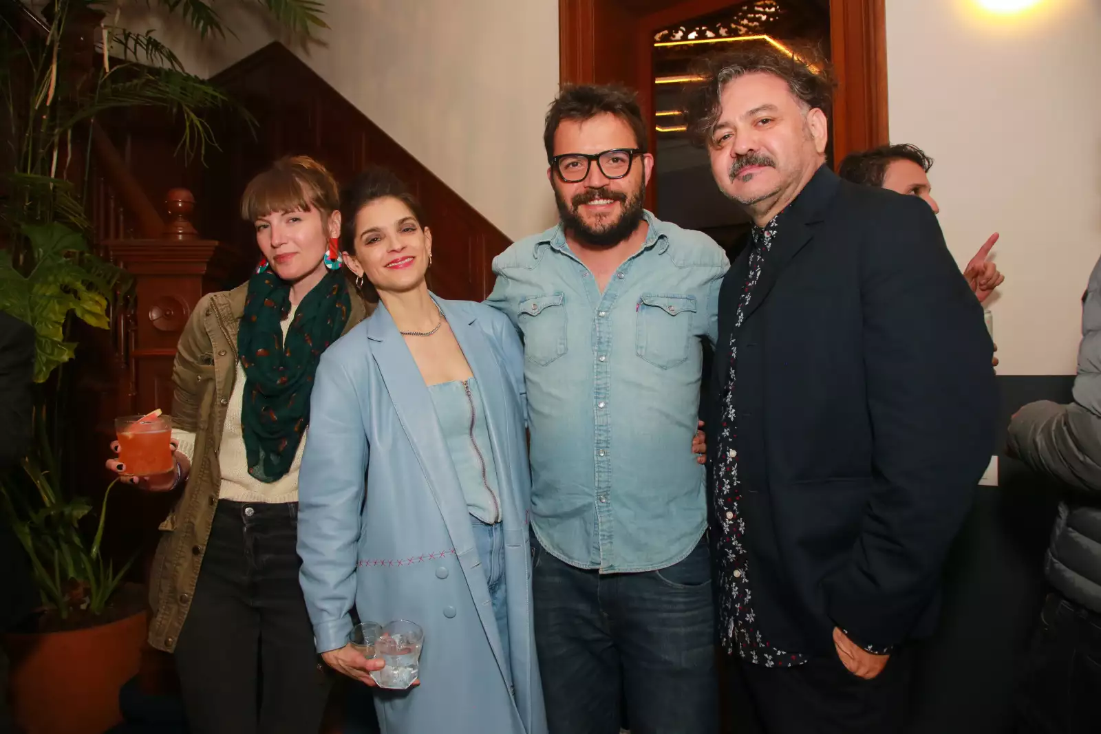 Irene Azuela en una fiesta por el fin de temporada de Hamlet