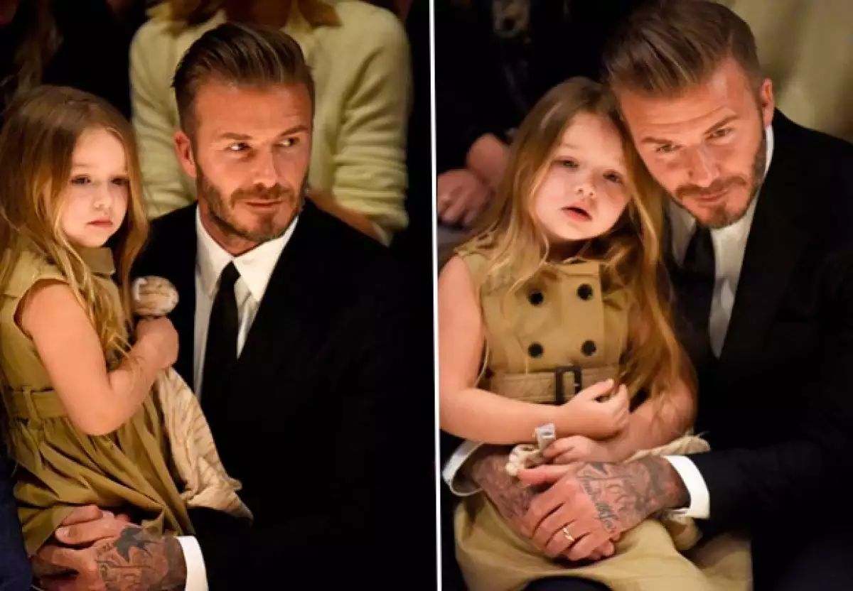 La gran relación de Beckham y su hija acaparó la atención de las cámaras.