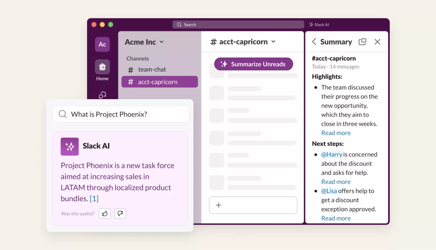 Slack agrega funciones de IA