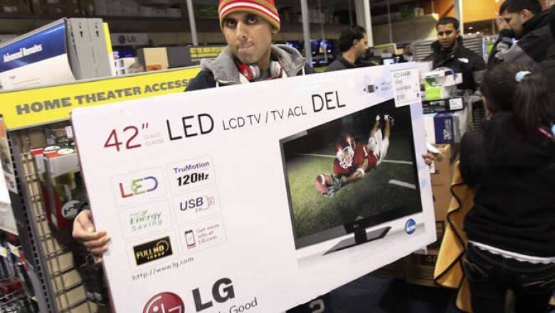 Los clientes se han decantado en especial por los productos electrónicos, como los televisores.