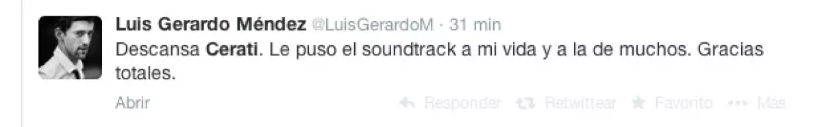 Luis Gerardo Mendez, actor mexicano.