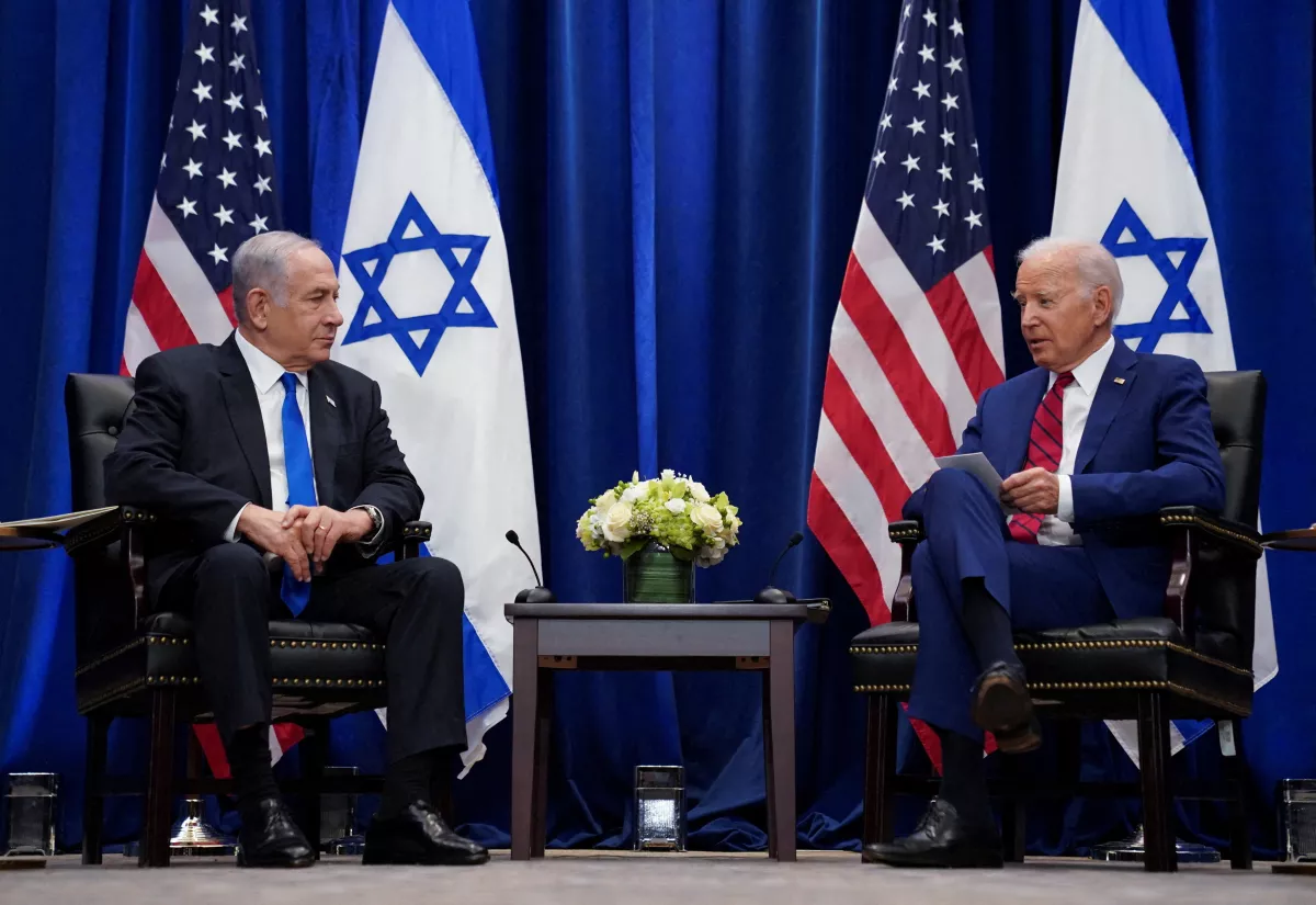 Estados Unidos El presidente Joe Biden mantiene una reunión bilateral con el primer ministro israelí Benjamin Netanyahu al margen de la 78a parte de la U.a. Asamblea General en la ciudad de Nueva York, EE. UU., 20 de septiembre de 2023.