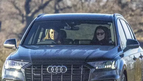 *PREMIUM-EXCLUSIVE* MUST CALL FOR PRICING BEFORE USAGE  - Carole Middleton was spotted driving a car with the Princess of Wales in the passenger seat in Windsor.